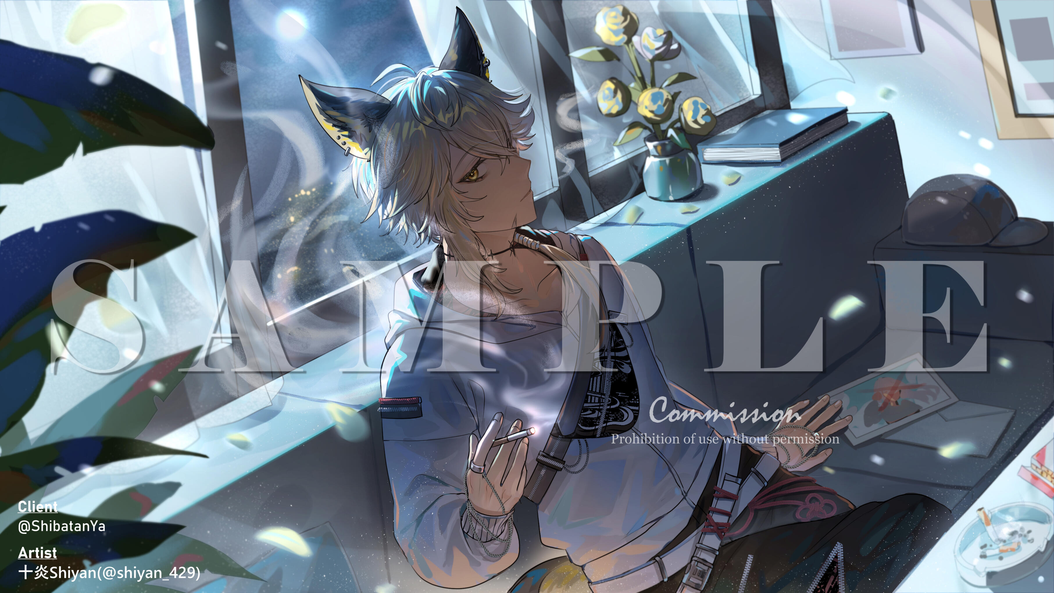 シバたん Shibatan Night Routine / キタニタツヤ - 曲繪 Cover Song Illustration